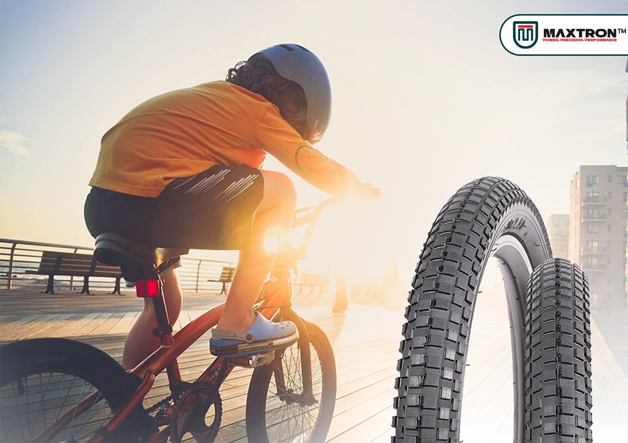 Maxtron bicycle tyre for kids and school cycles