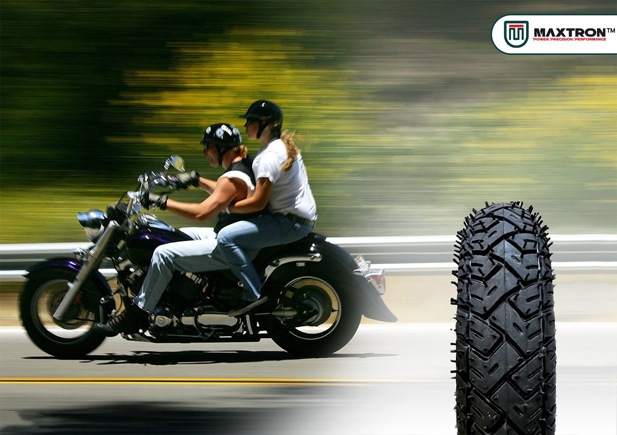 Maxtron motorcycle tyre for longer routes