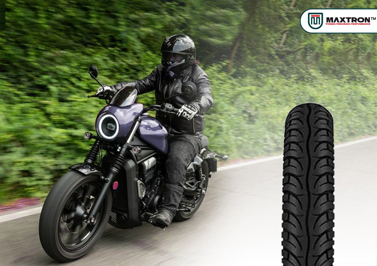 Maxtron motorcycle tyre for rough roads